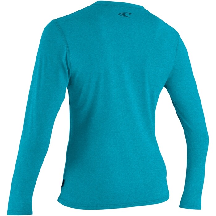 2024 O'Neill Womens Trvlr Hybrid Long Sleeve Sun Shirt 4676 - Turquoise